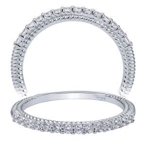 Taryn 14 Karat White Gold Straight Wedding Band TW10109W44JJ