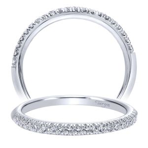 Taryn 14 Karat White Gold Straight Wedding Band TW10135W44JJ