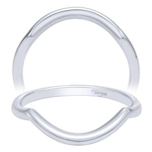 Taryn 14 Karat White Gold Curved Wedding Band TW10154W4JJJ