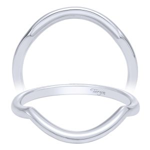 Taryn 14 Karat White Gold Curved Wedding Band TW10154W4JJJ