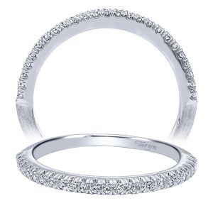 Taryn 14 Karat White Gold Straight Wedding Band TW10159W44JJ