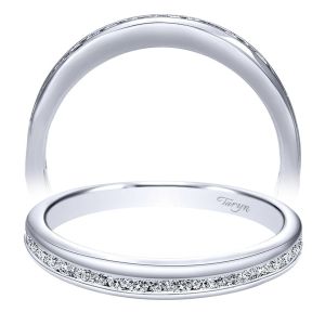 Taryn 14 Karat White Gold Straight Wedding Band TW10162W44JJ