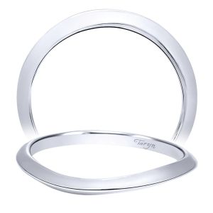 Taryn 14 Karat White Gold Curved Wedding Band TW10172W4JJJ