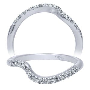 Taryn 14 Karat White Gold Curved Wedding Band TW10174W44JJ