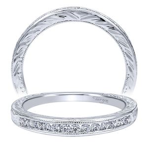 Taryn 14 Karat White Gold Matching Straight Wedding Band TW10176W44JJ