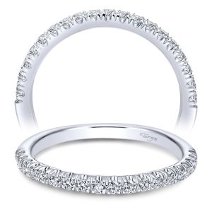 Taryn 14 Karat White Gold Straight Wedding Band TW10177W44JJ