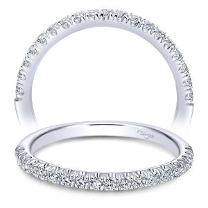 Taryn 14 Karat White Gold Straight Wedding Band TW10177W44JJ