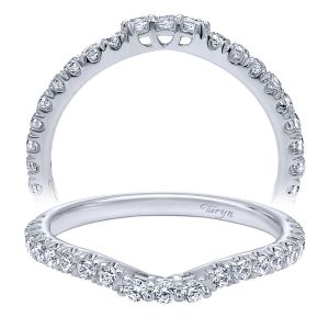 Taryn 14 Karat White Gold Matching Curved Wedding Band TW10178W44JJ