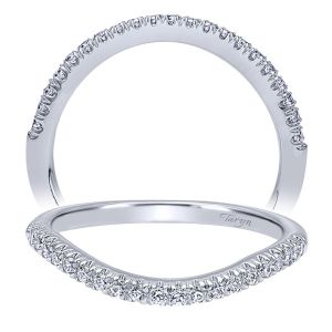 Taryn 14 Karat White Gold Matching Curved Wedding Band TW10188W44JJ