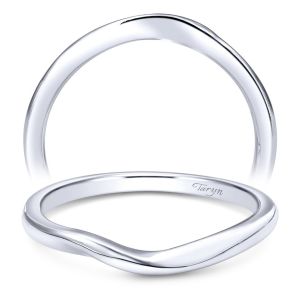 Taryn 14 Karat White Gold Matching Curved Wedding Band TW10200W4JJJ