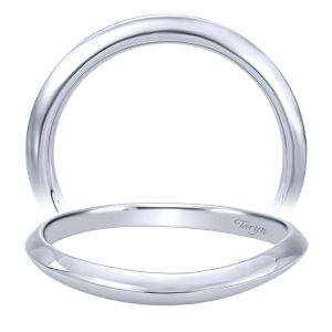 Taryn 14 Karat White Gold Matching Curved Wedding Band TW10202W4JJJ