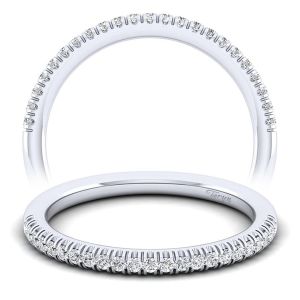 Taryn 14 Karat White Gold Matching Curved Wedding Band TW10204W44JJ