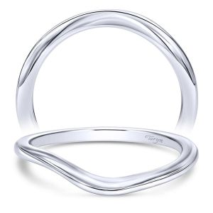 Taryn 14 Karat White Gold Curved Wedding Band TW10262W4JJJ