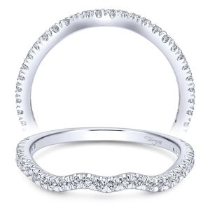 Taryn 14 Karat White Gold Straight Wedding Band TW10268W44JJ
