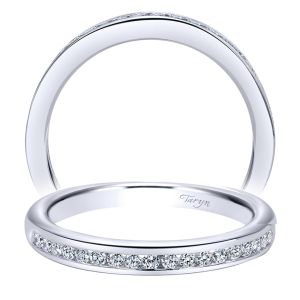 Taryn 14 Karat White Gold Straight Wedding Band TW10286W44JJ