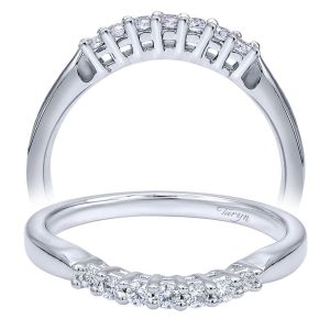 Taryn 14 Karat White Gold Straight Wedding Band TW10301W44JJ