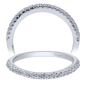 Taryn 14 Karat White Gold Straight Wedding Band TW10440W44JJ