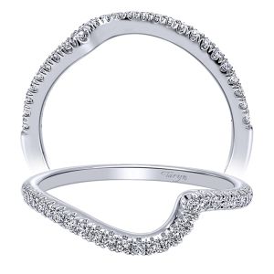 Taryn 14 Karat White Gold Curved Wedding Band TW10472W44JJ