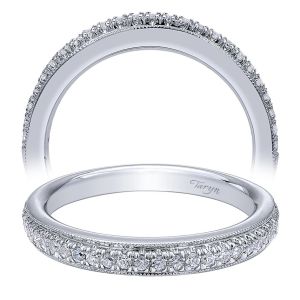 Taryn 14 Karat White Gold Straight Wedding Band TW10479W44JJ