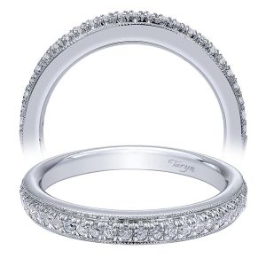 Taryn 14 Karat White Gold Straight Wedding Band TW10479W44JJ