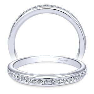 Taryn 14 Karat White Gold Round Straight Wedding Band TW10482W44JJ