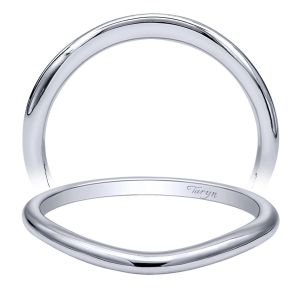 Taryn 14 Karat White Gold Straight Wedding Band TW10498W4JJJ