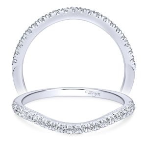 Taryn 14 Karat White Gold Straight Wedding Band TW10751W44JJ