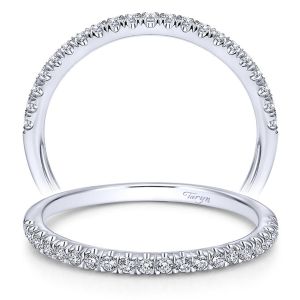 Taryn 14 Karat White Gold Matching Curved Wedding Band TW10752W44JJ