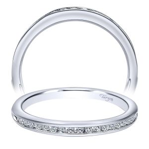Taryn 14 Karat White Gold Curved Wedding Band TW10756W44JJ