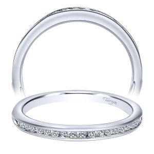 Taryn 14 Karat White Gold Curved Wedding Band TW10756W44JJ