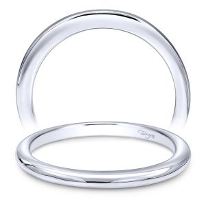 Taryn 14 Karat White Gold Curved Wedding Band TW10760W4JJJ