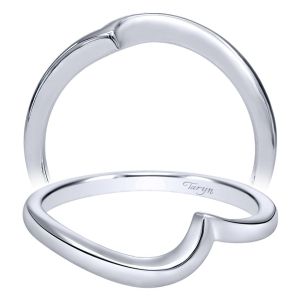 Taryn 14 Karat White Gold Curved Wedding Band TW10764W4JJJ