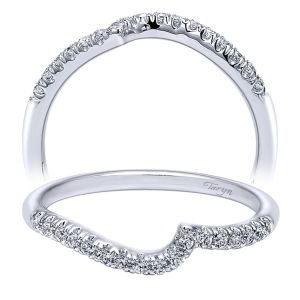 Taryn 14 Karat White Gold Curved Wedding Band TW10780W44JJ