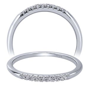 Taryn 14 Karat White Gold Curved Wedding Band TW10940W44JJ