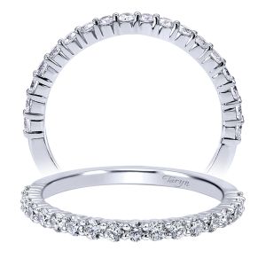 Taryn 14 Karat White Gold Straight Wedding Band TW11737R6W44JJ