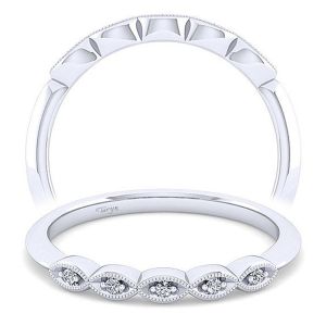 Taryn 14 Karat White Gold Matching Straight Wedding Band TW11747R8W44JJ