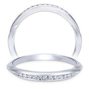 Taryn 14 Karat White Gold Straight Wedding Band TW11749R3W44JJ