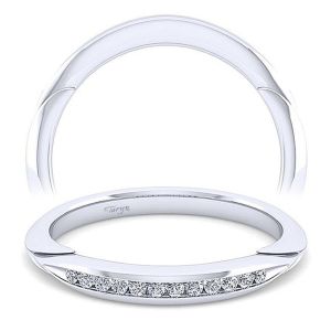Taryn 14 Karat White Gold Matching Straight Wedding Band TW11749R8W44JJ