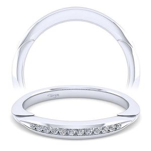 Taryn 14 Karat White Gold Matching Straight Wedding Band TW11749R8W44JJ