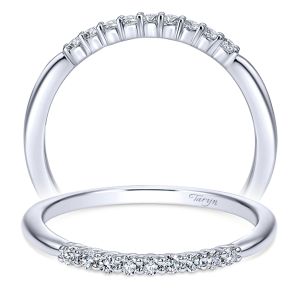 Taryn 14 Karat White Gold Straight Wedding Band TW11751R3W44JJ