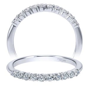 Taryn 14 Karat White Gold Straight Wedding Band TW11753R6W44JJ