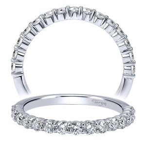 Taryn 14 Karat White Gold Straight Wedding Band TW11759R10W44JJ