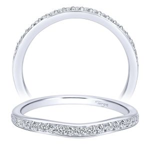 Taryn 14 Karat White Gold Matching Curved Wedding Band TW11761R4W44JJ