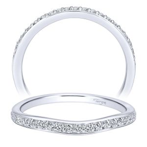 Taryn 14 Karat White Gold Matching Curved Wedding Band TW11761R4W44JJ