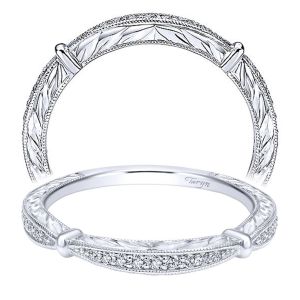 Taryn 14 Karat White Gold Matching Straight Wedding Band TW11783R2W44JJ