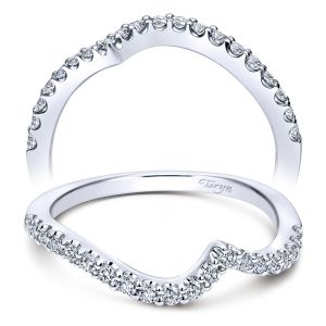 Taryn 14 Karat White Gold Curved Wedding Band TW11834R2W44JJ