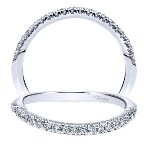 Taryn 14 Karat White Gold Curved Wedding Band TW11879R4W44JJ