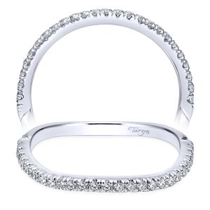 Taryn 14 Karat White Gold Curved Wedding Band TW11887S4W44JJ