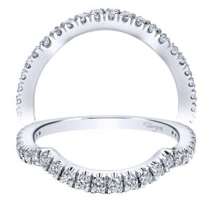 Taryn 18 Karat White Gold Curved Wedding Band TW11992R8W83JJ