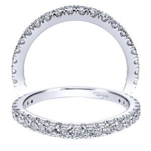 Taryn 18 Karat White Gold Curved Wedding Band TW11999R6W83JJ